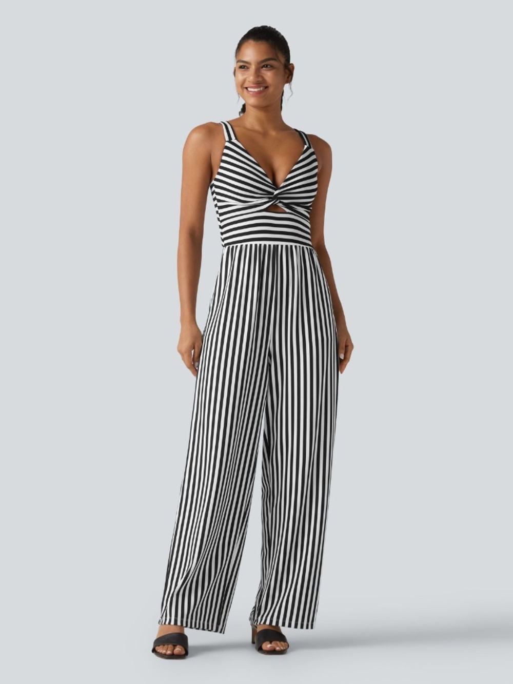 Halara Striped Jumpsuit New With Tags